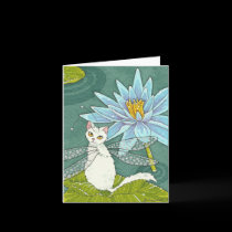 Lotus catterfly note card
