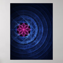 lotus circle ring poster