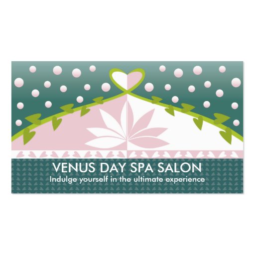 Lotus Day Spa Business Cards (front side)