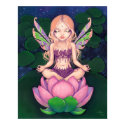 Lotus Fairy yoga fairy lily Art Print