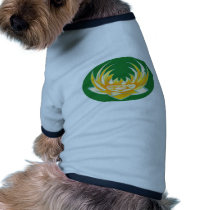 LOTUS Flame in Green Base Doggie T-shirt