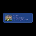 Lotus Flower and Blue Sky Return Address Label