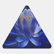 Lotus flower and its meaning triangle sticker