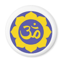 lotus flower - aum meditation magnets
