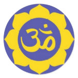 lotus flower - aum meditation stickers