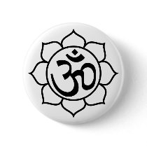 Lotus Flower Aum Symbol buttons