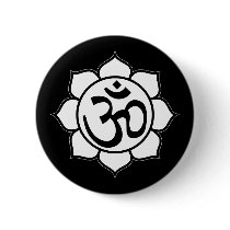 Lotus Flower Aum Symbol buttons