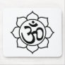 Lotus Flower Aum Symbol Mouse Pads