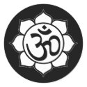 Lotus Flower Aum Symbol stickers