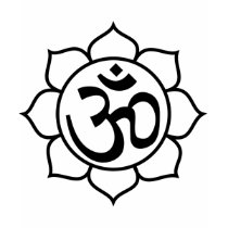 Lotus Flower Aum Symbol t-shirts