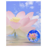 Lotus Flower Born in Water Personalized Letterhead