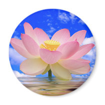 Lotus Flower Born in Water Refrigerator Magnet