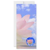 Lotus Flower Born in Water Personalized Rack Card