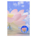 Lotus Flower Born in Water Customized Stationery