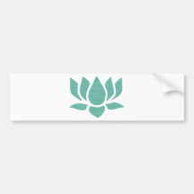 lotus flower bumper sticker