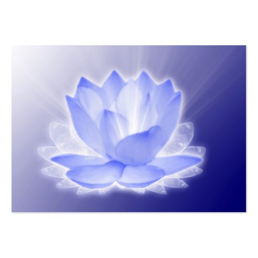 Lotus Flower Business Cards (front side)