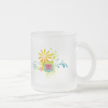 Lotus Flower Color Burst Mugs