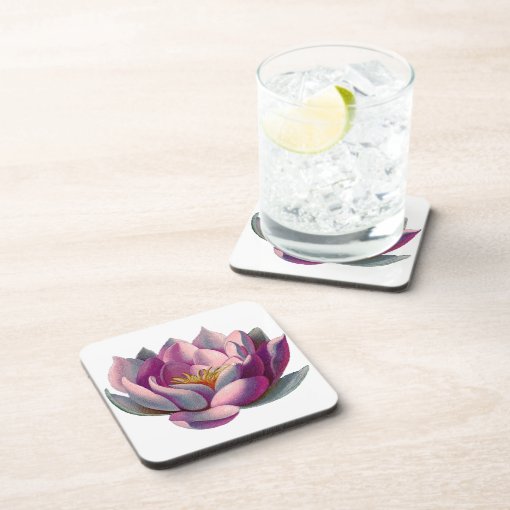 Lotus Flower Drink Coaster Zazzle