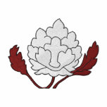 LOTUS FLOWER EMBROIDERED POLO SHIRT