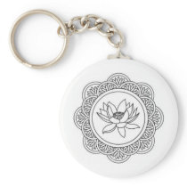 Lotus Flower Key Chains