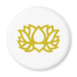 Lotus flower refrigerator magnets