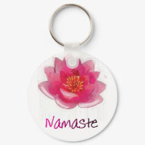 Lotus Flower "Namaste" Yoga Gifts keychains