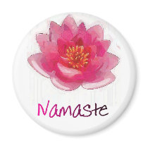 Lotus Flower "Namaste" Yoga Gifts Fridge Magnet
