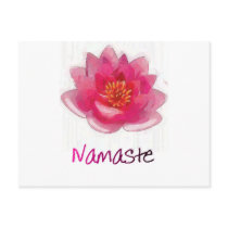 Lotus Flower "Namaste" Yoga Gifts postcards