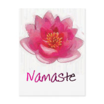 Lotus Flower "Namaste" Yoga Gifts postcards by gailg1957 Lotus Flower "Namaste" Yoga Gifts postcards