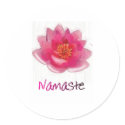 Lotus Flower "Namaste" Yoga Gifts stickers by gailg1957 Lotus Flower "Namaste" Yoga Gifts stickers