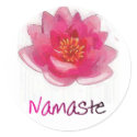 Lotus Flower "Namaste" Yoga Gifts stickers by gailg1957 Lotus Flower "Namaste" Yoga Gifts stickers