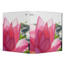 Lotus flower [Nelumbo speciosum] in full 3 Ring Binder