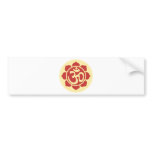 lotus flower ohm bumper sticker