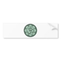 lotus flower ohm bumper stickers