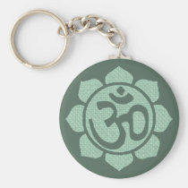lotus flower ohm keychains