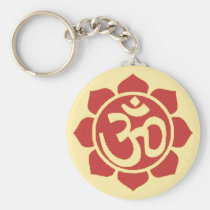 lotus flower ohm keychains
