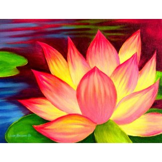 Lotus Flower Painting Art Photo Sculpture photosculpture
