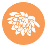 Lotus Flower Sticker (bright orange)