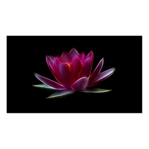 Lotus Flower Water Plant Business Card Template (back side)