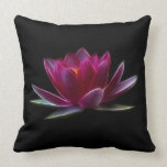 Lotus Flower Water Plant Throw Pillow