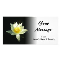 Lotus Flower/Waterlily Customized Photo Card