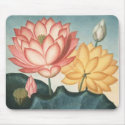 Lotus flowers - Artwork Lotus pad mousepad