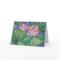 Lotus Flowers Greeting Card