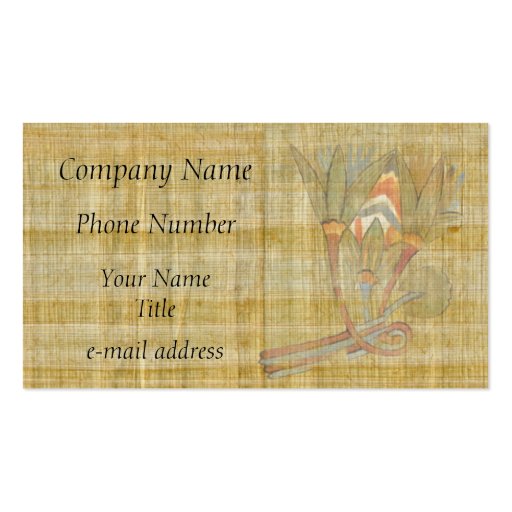 Lotus Flowers-Papyrus Business Cards (front side)
