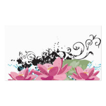 Lotus flowers Profile Card business cards