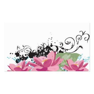 Lotus flowers Profile Card profilecard
