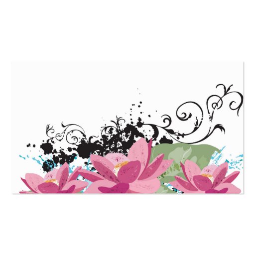 Lotus flowers Profile Card Business Cards