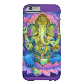 Lotus Ganesha iPhone 6 case Lucky Hindu Elephant