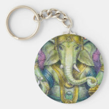 Lotus Ganesha Keychain