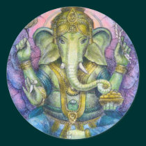 Lotus Ganesha Sticker stickers